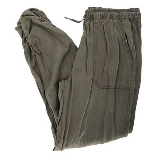 Thread + Supply Women's Lyocell Ruched Jogger Sweatpants Slate Green Medium - Picture 3 of 9